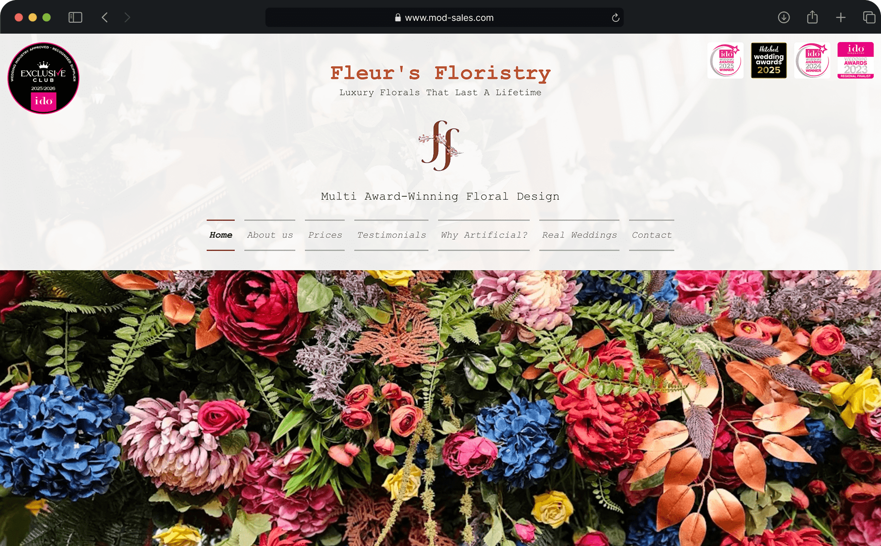 Fleur's Floristry mockup