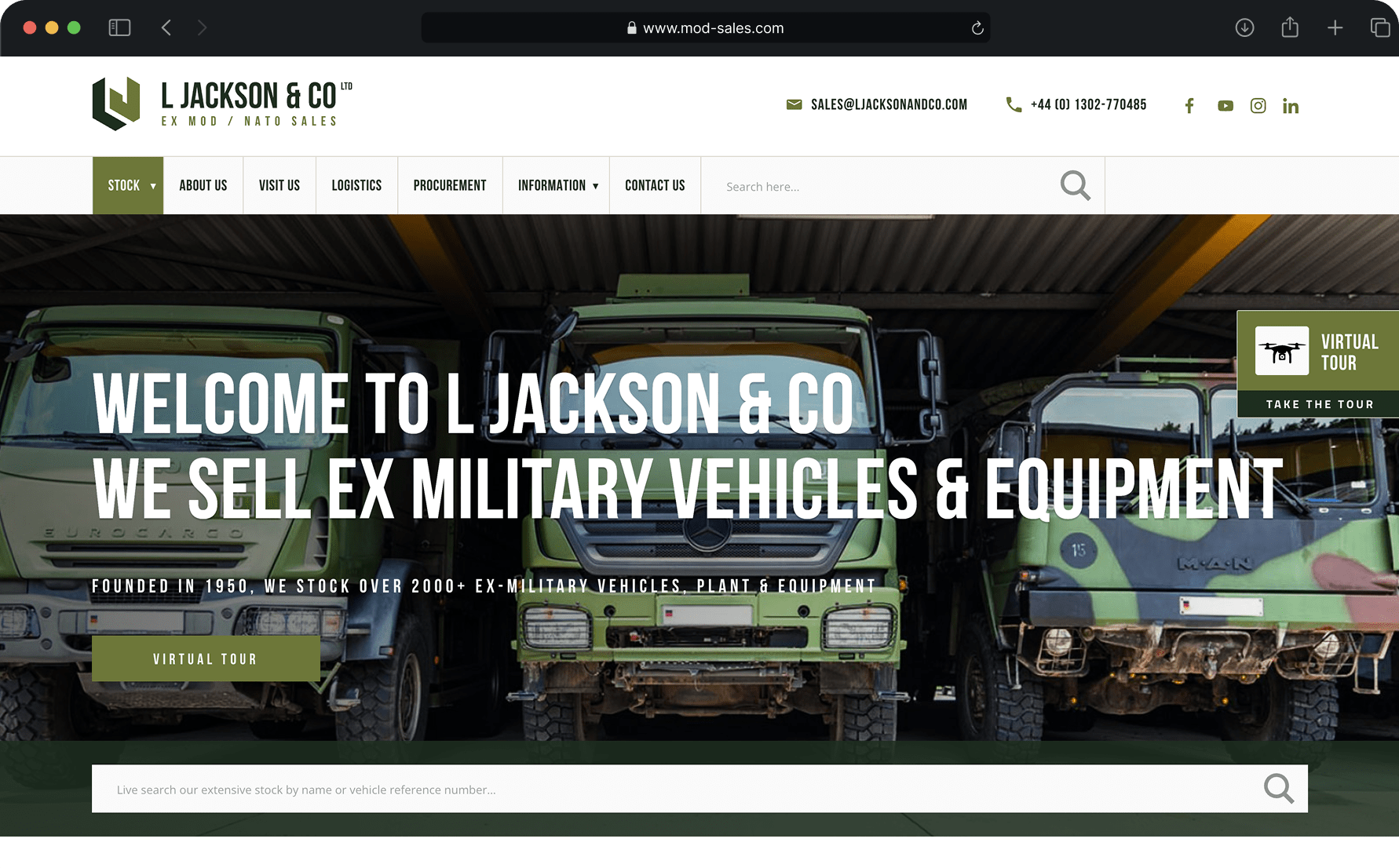 L Jacksons & Co Ltd mockup